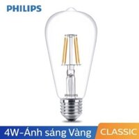 Bóng đèn Philips LED Classic 4W 2700K E27 ST64 - Ánh sáng vàng