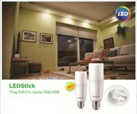 Bóng đèn Philips LED Stick 11W E27 ánh sáng vàng 3000K quang thông 1055Lm