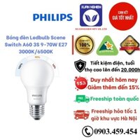 Bóng đèn Philips Ledbulb Scene Switch A60 3S 9-70W E27 3000K/ Scene Switch A60 3S 9-70W E27 6500K