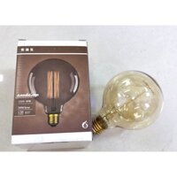 Bóng đèn retro Andersson 40W E27, bóng đèn dây tóc tungsten G95, nguồn sáng màu trà nâu G80 G125