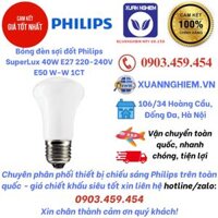 Bóng đèn sợi đốt Philips SuperLux 40W E27 220-240V E50 W-W 1CT