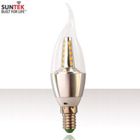 Bóng đèn Suntek LED hình nến đuôi E14(Ánh sáng trắng)