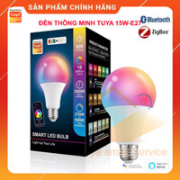 Bóng đèn thông minh Zigbee3.0 Tuya Bóng đèn Rgbcw 15w Đèn LED đổi màu E27 110v 220v