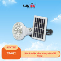 Bóng đèn tích điện năng lượng mặt trời 2 trong 1 SUNTEK EP-022 siêu sáng có điều khiển ,3 chế độ sáng , chống nước