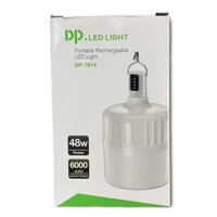 Bóng đèn tích điện sạc pin móc treo DP 7814 48W pin lâu 6000mah chống nước sáng [Cực rẻ]