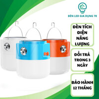 Bóng đèn tích điện siêu sáng, đèn năng lượng mặt trời 100W chống nước, pin trâu, kèm dây sạc USB