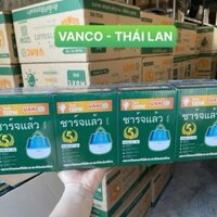 Bóng đèn tích điện VANCO VC-120 Thái Lan công suất lớn 120W kèm sạc 3 chế độ sáng