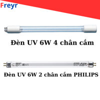 Bóng đèn UV 6W 4 chân cắm và 2 chân cắm có tác dụng diệt khuẩn dùng cho máy lọc nước RO