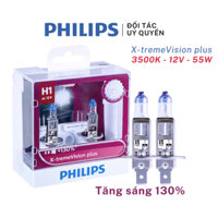 Bóng đèn xe hơi Philips X-tremeVision plus H1 tăng sáng 130% 3500K 12V 55W