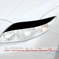 Bóng Đen Xe Phía Trước Đèn Pha Lông Mày Mí Mắt Bao Dán Bộ Dụng Cụ Cơ Thể Phụ Kiện Viền Cho TOYOTA Corolla 2008-2011 Điều Chỉnh