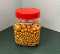 Bông đường bi Mix size vàng đồng (130g)