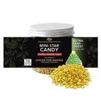 Bông Đường Hình Ngôi Sao Trang Trí Giáng Sinh Noel Havafood Hủ 50g – Mini Star Candy Sprinkles