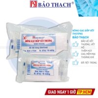 Bông Gạc Đắp Vết Thương Bảo Thạch (Gói 10 miếng)