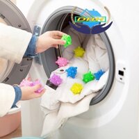 Bóng giặt quần áo - bóng giặt sinh học - bóng gai giặt đồ thông minh chống nhăn - 1 Banh Giặt