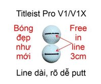 Bóng Golf Titleist Pro V1 Cũ In Sẵn Line Dài 3CM