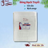 Bông gòn Bạch Tuyết cắt miếng (size 7x7 cm) dùng trong spa và thẩm mỹ viện