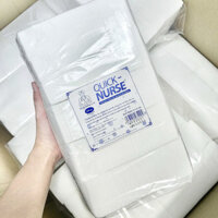 Bông gòn ép miếng cắt sẵn 6x6cm - Bông gòn Quick Nurse 500g
