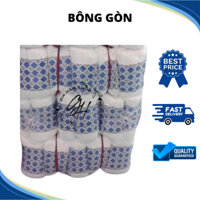 Bông gòn giá sỉ gói hoa, trang trí mây, hội trại, chùi khung, 1 cây lớn 10 bịch
