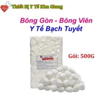 Bông Gòn Viên Y Tế Bạch Tuyết Gói 500Gram