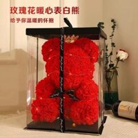 Bông hồng bất diệt thể hiện tình yêu với gấu trúc