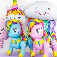 Bóng kiếng hình con ngựa my little pony 4D trang trí đồ chơi cho bé