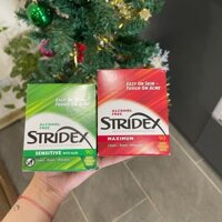 Bông  lau tẩy da chết salicylic BHA giảm mụn Stridex 90 miếng.
