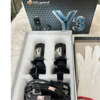 Bóng LED Bi mini mắt ếch Y3 HCL chân H4, Bóng đèn pha ô tô xe máy.