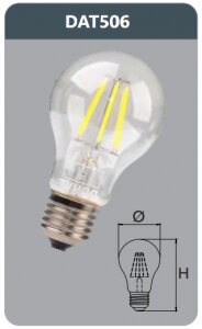 Bóng led bulb 6w DAT506