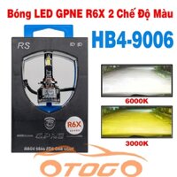 Bóng Led GPNE R6X Chân HB4-9006 , 2 Chế Độ Màu Trắng Vàng Chuyên Dụng Cho Đèn Gầm