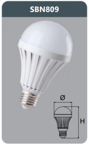 Bóng led khẩn cấp Duhal SBN809 - 9W