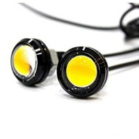 BÓNG LED MẮT DIỀU HÂU LED CÚC ÁO Siêu Sáng Làm Xi Nhan, Đèn Demi Cho Xe Máy, Ô Tô Giá 1 Đôi - Đỏ,23mm