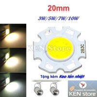 Bóng led, nhân led, chip led 3W 5W 7W 10W đường kính 20mm - 5W - Vàng Nắng 4500K