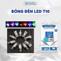 Bóng Led T10 Siêu Sáng MEEOTO Đèn Led & T10 Lắp Mặt Đồng Hồ, Demi , Xi Nhan Xe Máy , Ô Tô - Đủ 7 Màu