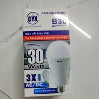Bóng led tích điện 3 pin 30W