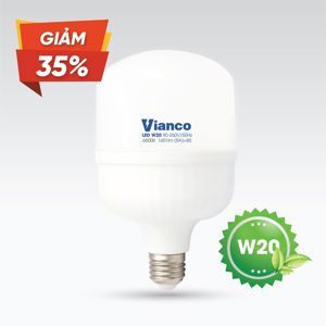 Bóng led trụ nhựa Vianco T4VA - 20W