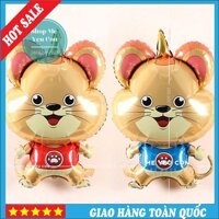 Bóng Mickey Trang Trí Sinh Nhật Sự Kiện 10inch - Gậy đỏ