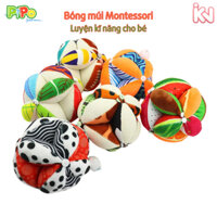 Bóng Múi Vải Montessori Đồ Chơi Luyện Vận Động Chân và Đa Giác Quan Cho Bé Sơ Sinh - PiPo Vietnam