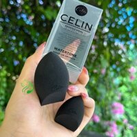 Bông Mút Trang Điểm Make Up Celin Mềm Mại Đen Vát Dài Hôp Vuông