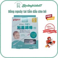Bông ngoáy tai tẩm dầu Pigeon cho bé 50c Nhật