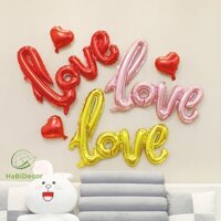 Bóng Nhôm Chữ Love Trang Trí Sinh Nhật Phòng Cưới Đẹp PK09