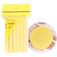 Bông nở tẩy trang Chivey 12 miếng/ gói,cây 20 goi bông mút bọt biển siêu mềm rửa mặt sạch Nhật Bản DC01.