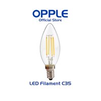 Bóng OPPLE LED Fila Ecomax C35 E14 - Hiệu ứng ánh sáng như bóng sợi đốt, tiết kiệm năng lượng - FILA C35 E14 - 2W