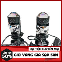 Bóng Pha Led Bi Cầu Mini Siêu Sáng T3 Pro Kính Tím bạn dạng tăng cấp Mới 60w có Màn Chập Trợ Pha Bảo Hành 12 tháng