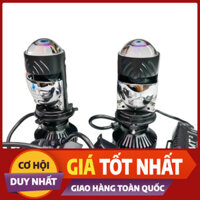 Bóng Pha Led Bi Cầu Mini T3 Pro Kính Tím bản upgrade Mới 60w có Màn Chập Trợ Pha Bảo Hành 2 Năm