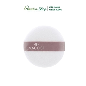 Bông phấn khô tròn trắng Vacosi Makeup House BP19