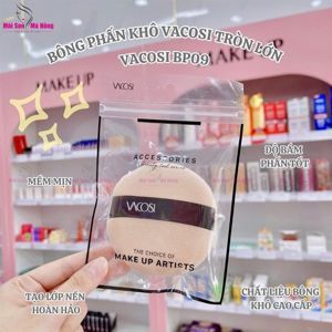 Bông phấn khô tròn Vacosi Makeup House BP09