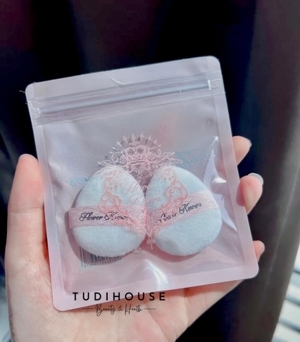 Bông phấn tròn Missha Flower Powder Puff