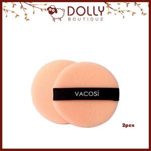 Bông phấn Vacosi tròn nhỏ BP-01 (set 2 miếng)
