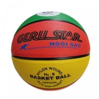 Bóng rổ cao su geru Star màu sắc B5