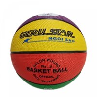 Bóng rổ cao su geru Star màu sắc B3